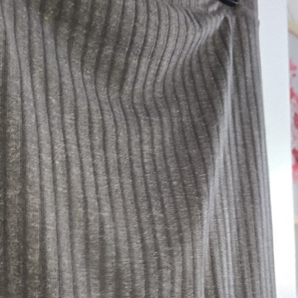 LulaRoe Violet Grey Ribbed Midi Skirt- Lg - Picture 3 of 8